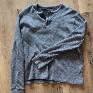 LUCKY Mens Henley Sweater // L